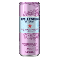 S.Pellegrino Essenza Dark Morello Cherry & Pomegranate 24 Loose Pack 330ml Can (with foil lid) FR